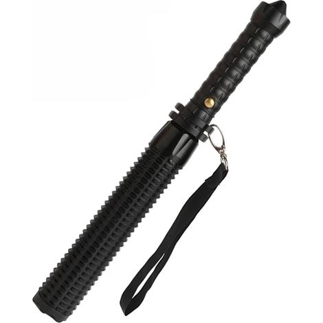 Lampe torche LED - Alliage d'aluminium - Mise au point réglable - Ultra-lumineuse - Autodéfense - Bâton tactique - Usage d'urgence (1/5)
