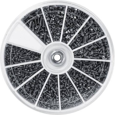 Kit d'Assortiment de Vis Torx 600 Pièces pour Montres Lunettes Électroniques Outils de Réparation avec 12 Types M1 M1.2 M1.4 M1.6 (1/5)