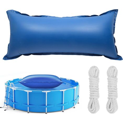 Coussin de piscine d'hiver rectangulaire 115 x 430 cm, coussin d'air ultra épais, coussin d'hiver gonflable avec 2 cordes de fixation de 10 m, housse de piscine hiver, jusqu'à -25 °C, coussin (1/5)
