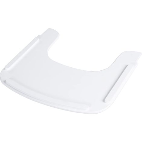 roba Vassoio per Seggiolone Sit Up Flex, Rimovibile, Installazione Veloce, per Colazione, Pranzo, Merenda, Cena, Compatibile con Cinture di Sicurezza, Facile da Pulire, Legno Laccato Bianco (1/5)