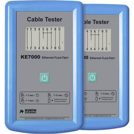 Gossen Metrawatt KE7000 Set Tester di rete Passaggio, Identificazione, Polarità, Interruzione