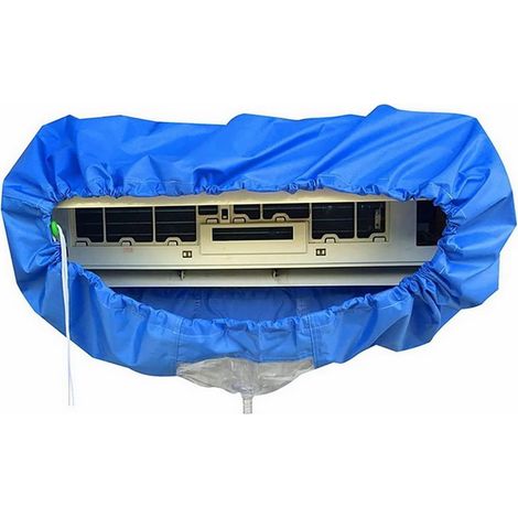 Housse De Nettoyage De Climatisation Fendue, Sac De Service De Climatiseur Mural Housse De Nettoyage De Climatiseur éTanche à La PoussièRe Sac De Protection Propre (1/5)