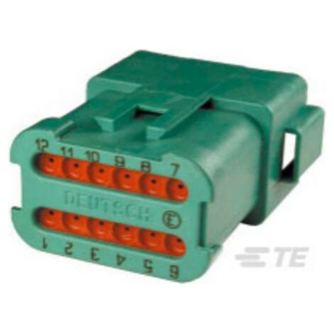 Boîtier pour contacts mâles série DT TE Connectivity DT04-12PC-CE01 Nbr total de pôles 12 1 pc(s) (1/2)