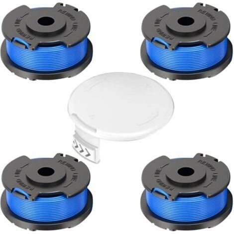 4-teiliges Nylonfaden-Spulenset für Ryobi One+ Freischneider, Gartenzubehör für 18V, 24V, 40V Freischneider, RY40204, RY40220, ZRP2080