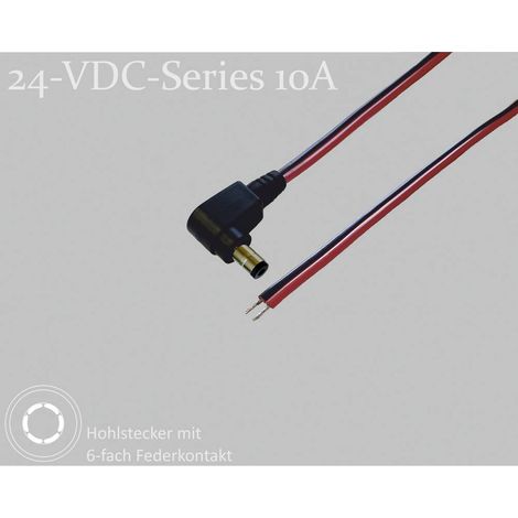 BKL Electronic 075903 Connettore DC Spina cava CC - Stagno 5.5 mm 2.5 mm 1.5 m 1 pz. Singolo (1/2)
