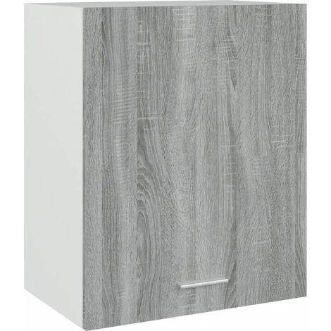 Armario de pared Sonoma gris 50 x 31 x 60 cm diseño moderno para optimizar el espacio fabricado en madera de ingeniería Sonoma gris 020048201 (1/5)