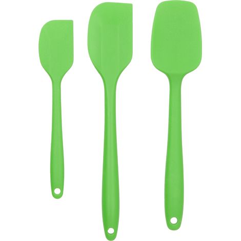 Spatule en Silicone Antiadhésive Verte pour Pâtisserie - Résistante à la Chaleur, Idéale pour Beurre et Crème (1/5)