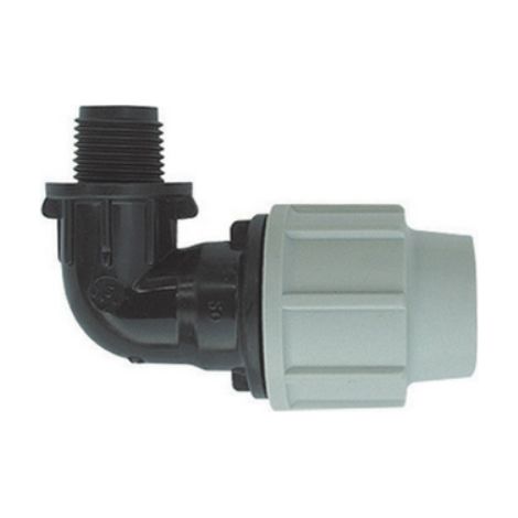 GOMITO A 90° MASCHIO PLASSON 1" x 32 PLASS