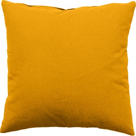 Homemaison – Coussin déhoussable 40 x 40 cm en coton uni – Housse réversible avec fermeture zippée – Lavable à 30°C pour entretien facile