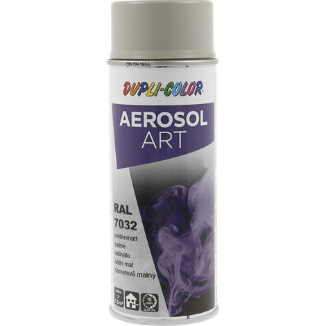 Dupli Color Aerosol Art Lackspray Graffiti Dose - wetterfest, lichtecht und UV-beständig - Graffiti-Spray 400ml, kieselgrau seidenmatt RAL 7032
