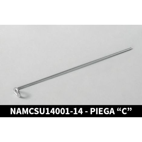 Pendino diam. 4 mm, lungh. 25 cm, piega c - akifix