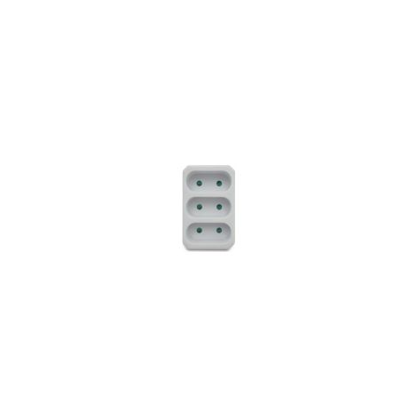 Bloc multiprise - VELAMP - ADAT-FR-2 - 3 prises électriques - 6A - Protection enfants (1/4)