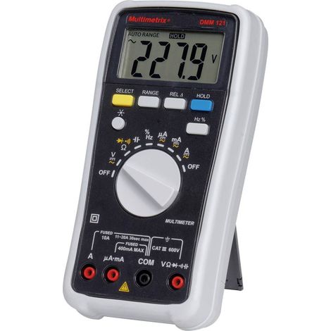 Multimetrix DMM 121 Multimetro portatile digitale CAT III 600 V Display (Counts): 4000 (1/4)
