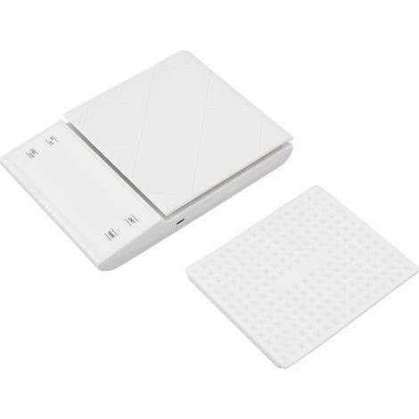 Balance de cuisine numérique haute précision (0,1 g) pour torréfaction de café, bijoux et aliments. Balance électronique blanche. (1/5)