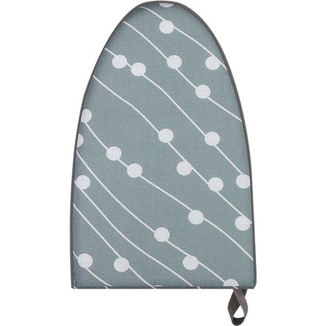 Tapis de repassage lot de 1 en tissu gris 25 x 15 cm résistant à la chaleur portable et compact pour fer à vapeur et protection des vêtements (1/5)