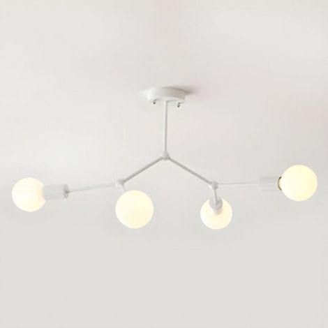 Lustre satellite douilles - Plafonnier suspendu sans ampoules Pour salon et chambre pièce 4 E27 moderne-1 (1/4)