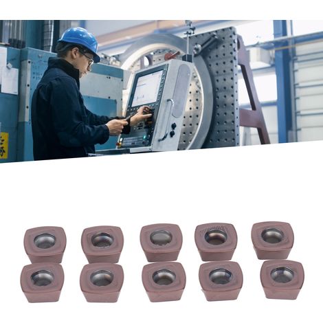 10 plaquettes de tournage, outils de coupe CNC, plaquettes CNC en carbure revêtues de bronze SDMT120512 (1/5)