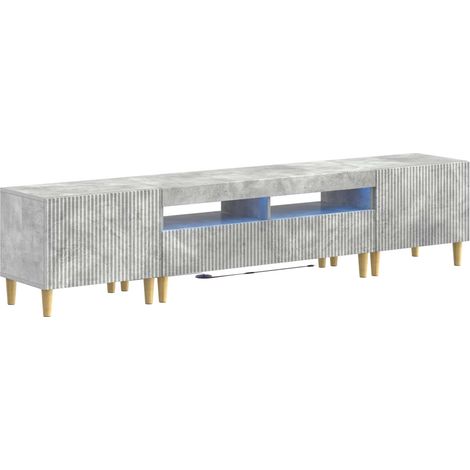 Maison Exclusive - Mobile TV LED a 5 pezzi Grigio Cemento Legno ingegnerizzato (1/5)