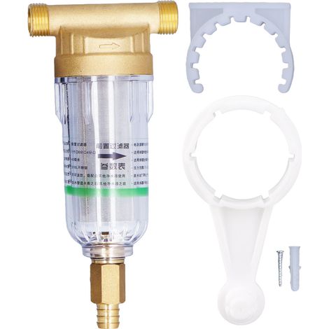 Vorfilter für Wassersysteme, G1/2-Außengewinde, abnehmbar, hochdichter Sedimentfilter für automatische Wasserversorgungssysteme (1/5)