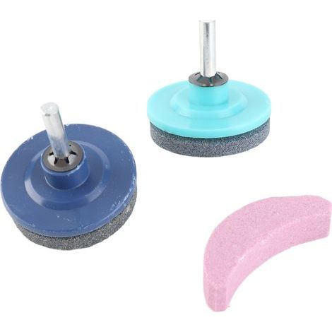 3PCS/SET Universal Lawn Mower Blade Sharpener Grinding Guard Stone Tool Guard (1/5)