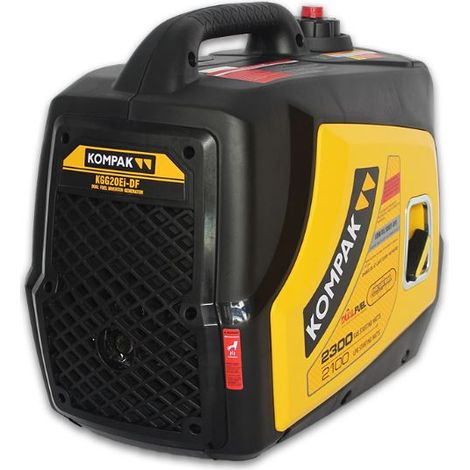 KOMPAK Dual Fuel Inverter Gas Benzin 2300 Watt Stromaggregat 230V (1/5)