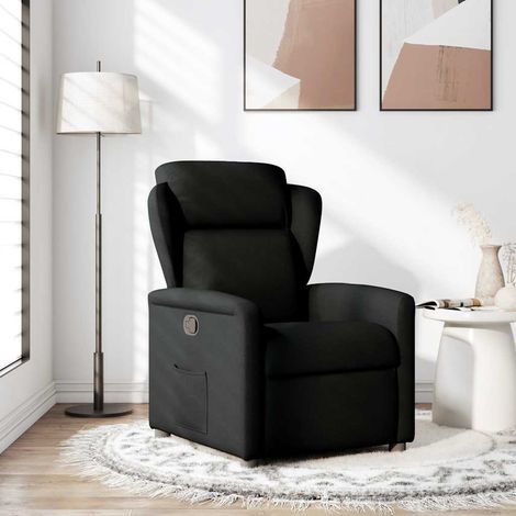 Maison Exclusive - Sillón reclinable de tela negro