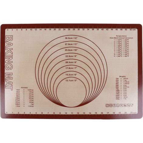 Silicone Glass Fiber Baking Pan Mat Kneading Mat Baking Sheet for Home Kitchen Bakery (1/5)
