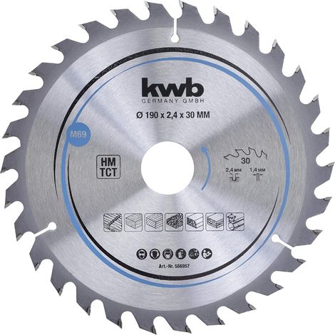 kwb  586957 Hartmetall Kreissägeblatt 190 x 30 mm  1 St. (1/5)