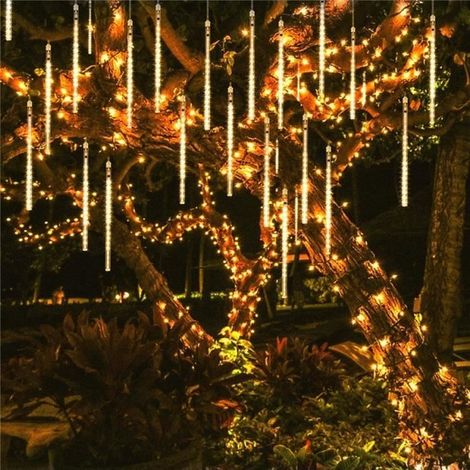 Guirlande lumineuse - STILLCOOL - 30cm - 8 tubes LED - Étanche IP65 - Blanc chaud - Clignotant (1/4)