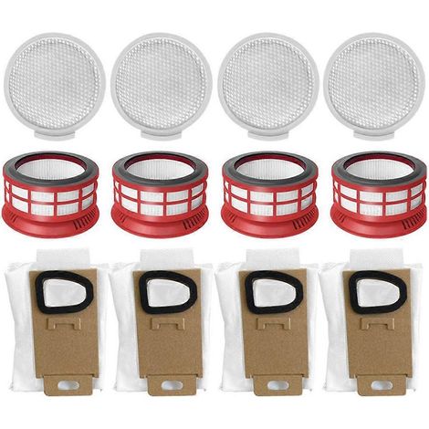 Accessoires et pièces détachées pour aspirateur balai sans fil H7 : préfiltre HEPA, postfiltre et sac à poussière. (1/4)
