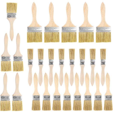 Lot de 26 Pinceaux Plats, 20/35/45/70mm Pinceau Peinture Mur, Pinceau Plat (1/5)