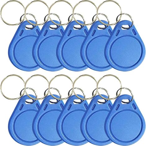 Badges RFID 13.56MHz Lecture Uniquement Bleu Lot de 10 Proximité, Tag (1/2)