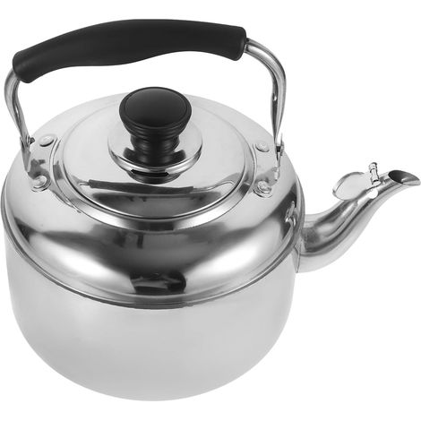 Pfeifender Wasserkocher – 2000 ml – Edelstahl – Schnellkochend – Für Gas und offenes Feuer – Silber (1/5)