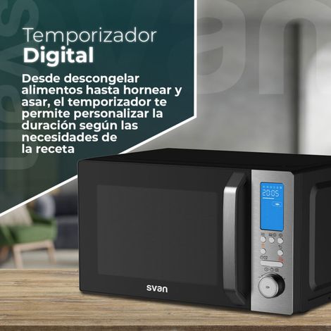 Microondas 26L SVAN SVMW270CVN Negro   Moderno, 900W, 1500W, Aut (1/2)