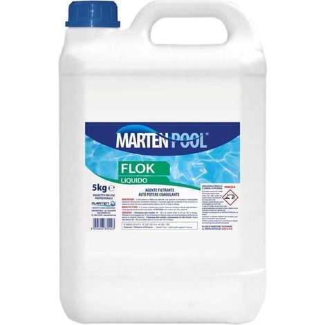 FLOCCULANTE X PISCINA MARTEN - LIQUIDO KG 5 - 1 pezzo
