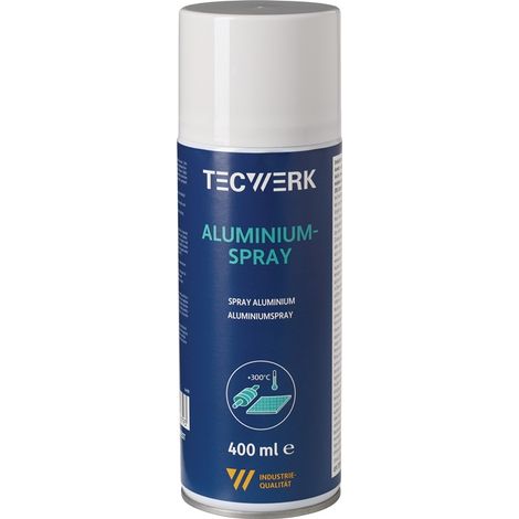 TECWERK Aluminiumspray b.+300GradC (kurzzeitig) mattsilber 400ml Spraydose TECWERK