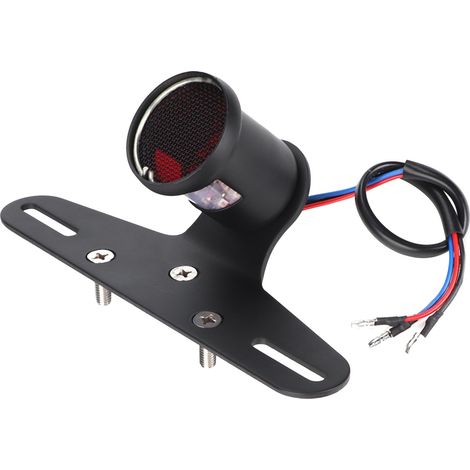 aqxreight Universelle LED-Rückleuchte für Motorräder, Vintage-Stil, mit Kennzeichenhalterung, für ATVs