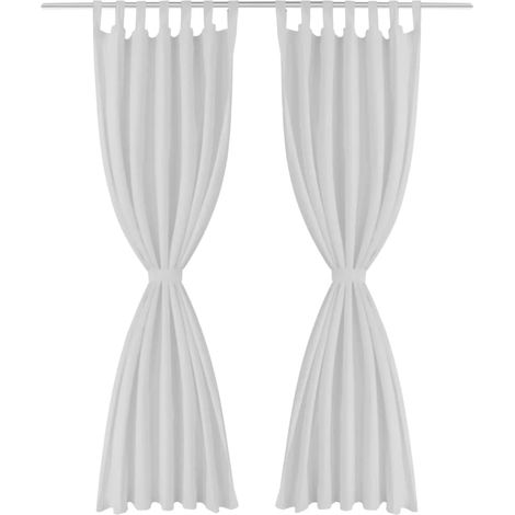 Maison Exclusive - Vorhänge Gardinen aus Satin 2-teilig 140 x 175