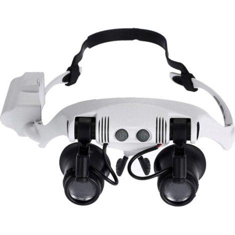 Bandeau Loupe Loupe 10/15/20/25X LED Illuminée Bijoux Loupe (1/5)