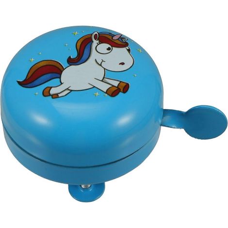 Sonnette pour trottinette et vélo enfant (lot de 2), bleue, un joli cadeau - Durable et compacte (1/5)