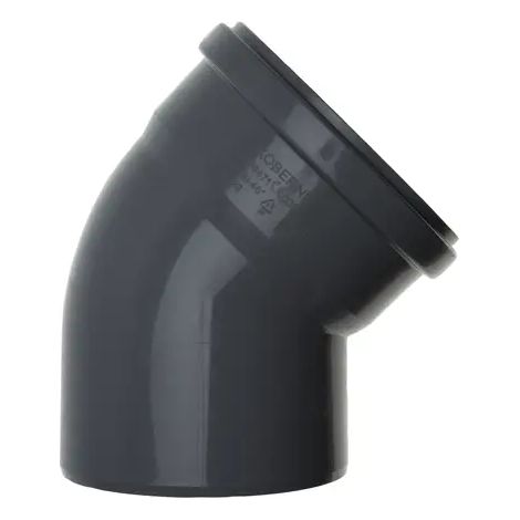 Brötje Curva fumi 45 gradi -PPS B 160/45 per SAS - DN 160 nuovo, 969932