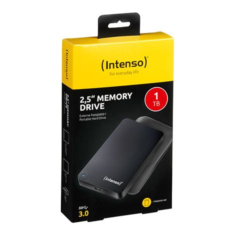 Disco duro externoINTENSO60235601TBUSB 3.0Color negro6023560