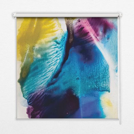 Tenda a Rullo Interna per Finestra - Tenda Filtrante Luce - Tenda Privacy - Tenda Decorativa Rettangolare - Rullo per Interni - (100 cm x 100 cm) - Quadro dipinto (1/5)
