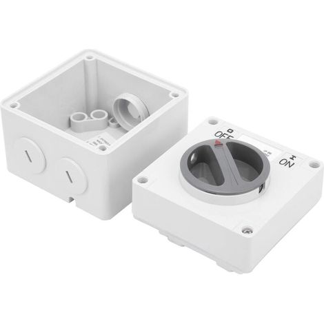 20A Wasserdichter Schalter Ip66 250v 2 Position Drehwähler Staubdichter Ein-Aus-Schalter (1/4)