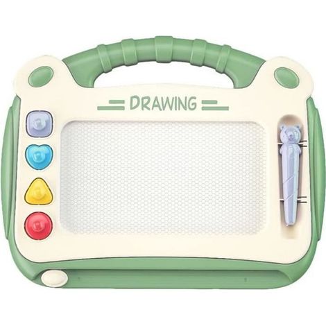 Ardoise Magnétique - Tablette Dessin Effaçable avec 4 Tampons - 30 x 23,5 cm - Pour Enfants - 1 Pièce (1/4)
