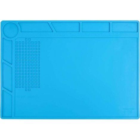 Tapis de soudure silicone, Tapis de travail magnétique résistant à la chaleur,35x25cm Tapis de réparation,Soldering Mat antistatique,Pour gauchers, pour pistolets à souder, pistolets à chaud (1/5)