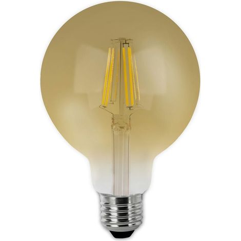 Lampadina LED a filamento E27 G80 globo (6W 2200K 600lm) IP20 Ø8x10cm stile vintage