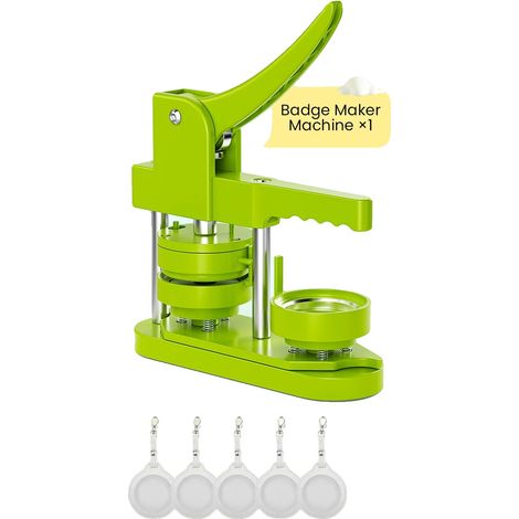 Macchina per la produzione di distintivi, design compatto, lavorazione versatile, verde (1/2)