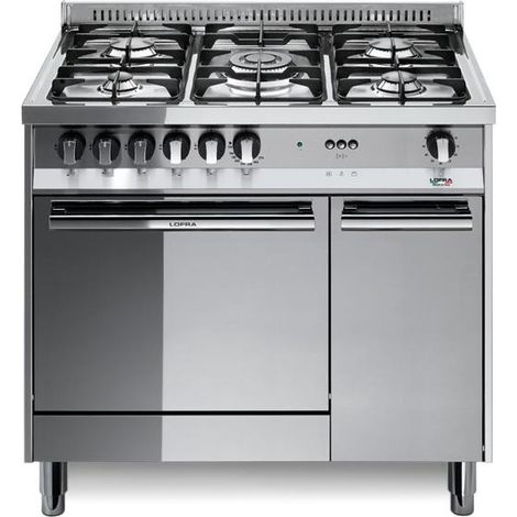 Lofra MR96MF-C Maxima Cucina Freestanding Piano Gas 5 Fuochi Forno Elettrico Multifunzione 66 L Classe A (90x60x90 cm) colore Inox (1/2)