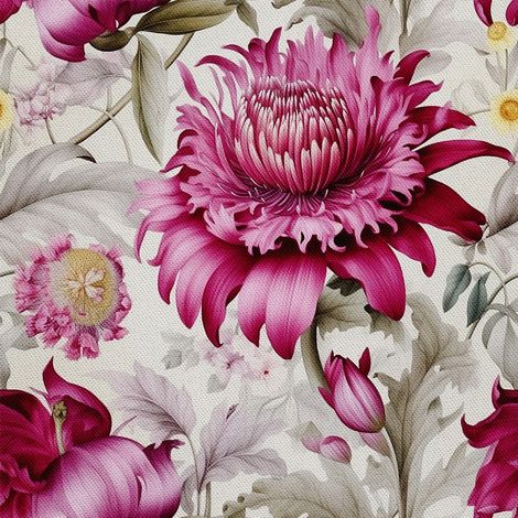 Tela decorativa para exteriores Oxford - Motivo floral I DX5322 (1/5)